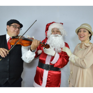 Violino com Cantora + Papai Noel